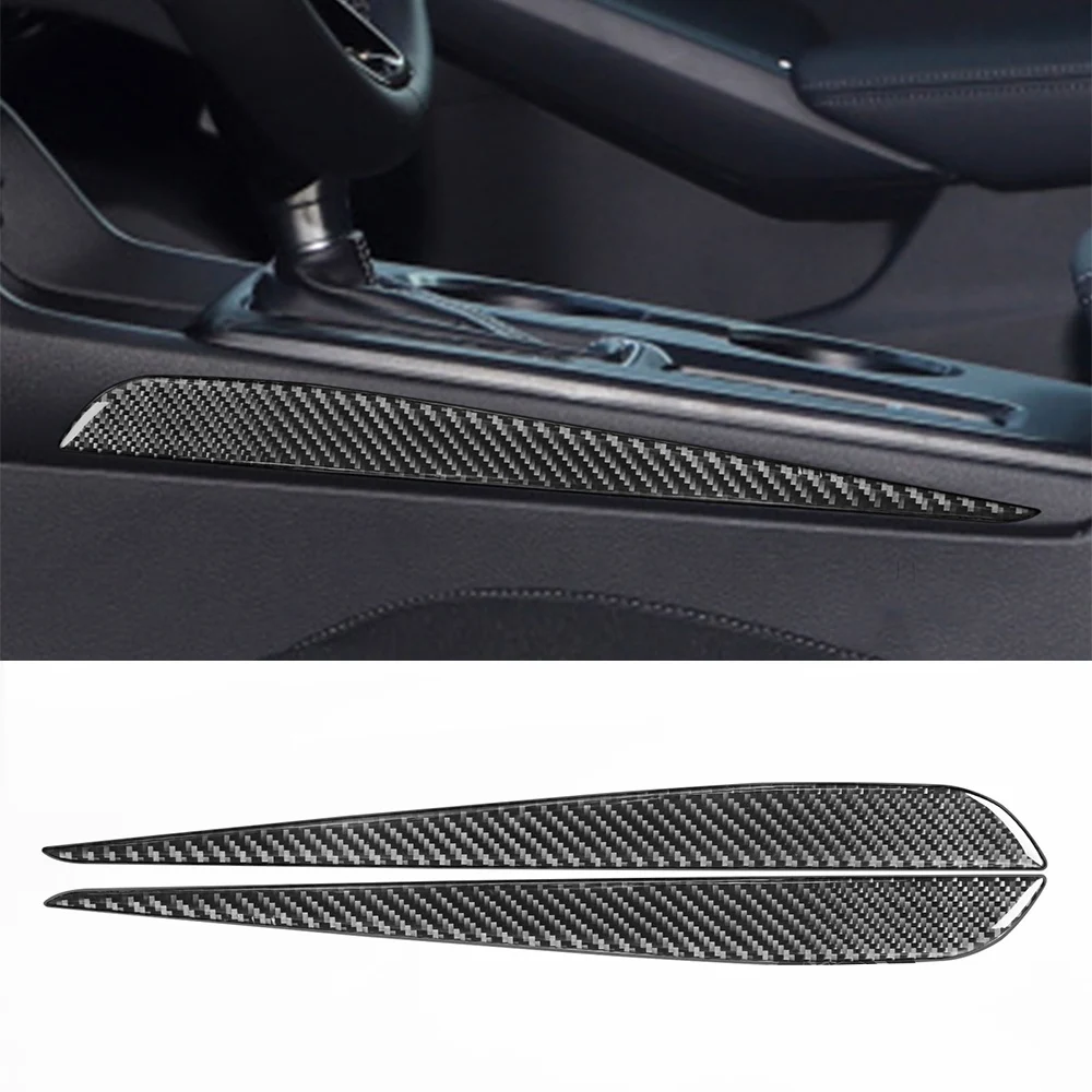 

2pcs Car Central Control Gear Side Decoration Cover Sticker for Honda Civic 2022 Auto Interior Accessories Carbon Fiber