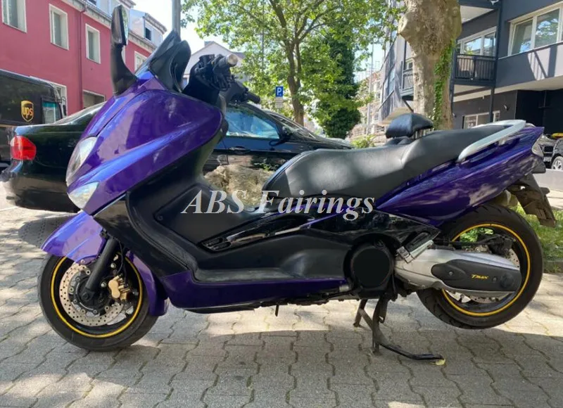 New ABS Motorcycle Fairings Kit Fit For YAMAHA T-max 500 2001 2002 2003 2004 2005 2006 2007 Bodywork Set Glossy Black Purple