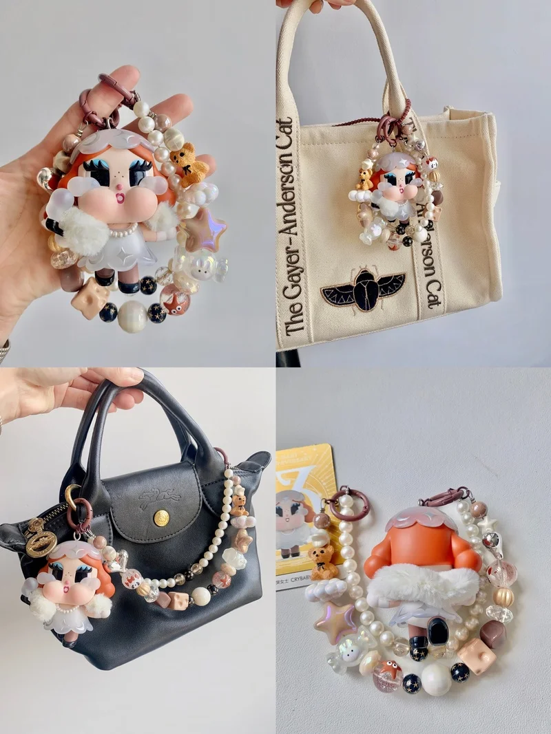 2024 Hot Stock Anime Character Crybaby Treasure Hand Drawn Bead Keychain Bag Pendant Handmade Creative Series Birthday Toy Gift