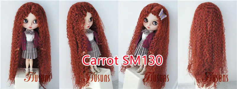 JD220 1/6 1/4 1/3 1/12 Blythes Extremely Long Curly Fashion Synthetic Mohair BJD Wig YOSD MSD SD Doll Accessories