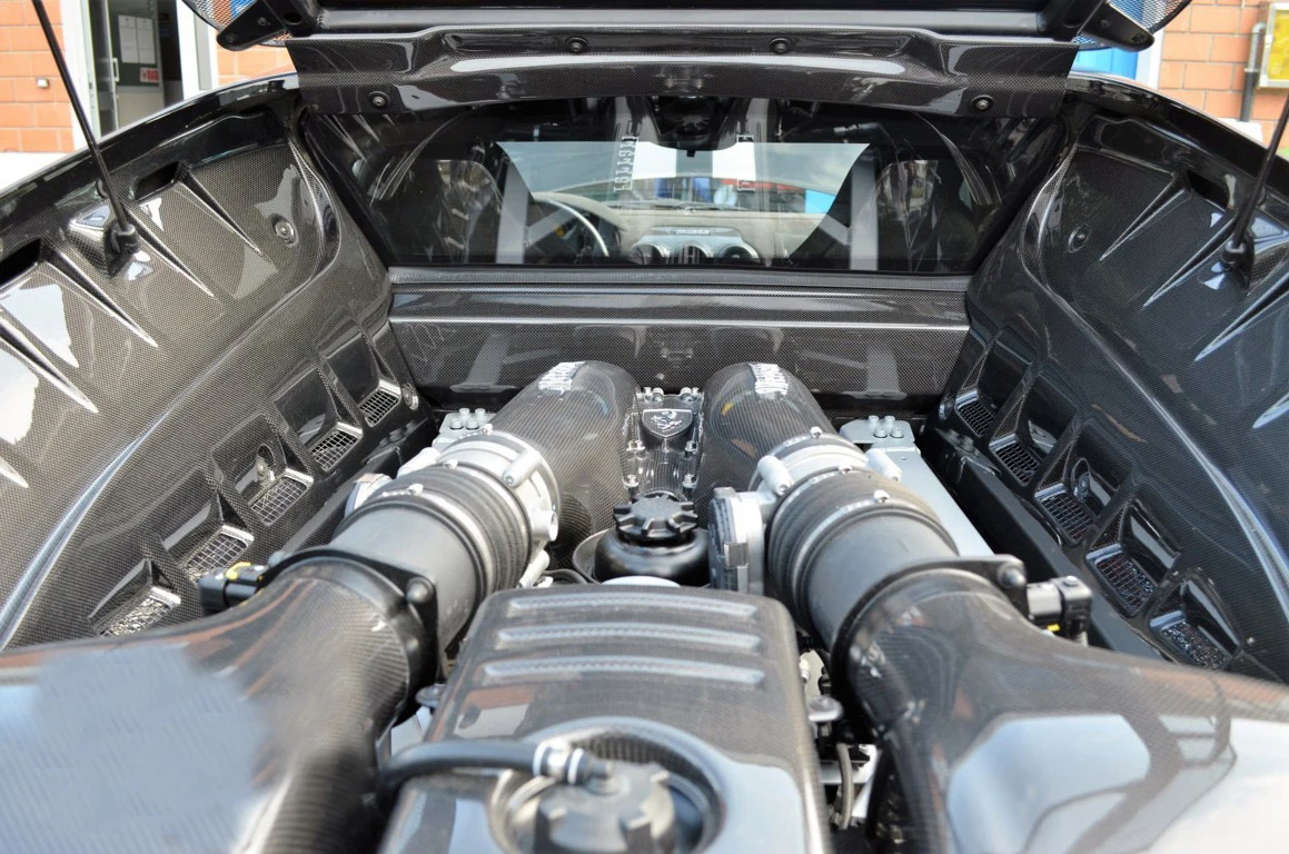 لاستبدال اللوحة الجانبية لمحرك فيراري F430 - زخرفة مقصورة محرك السيارة الخارقة الممتازة، استعادة خارجية دقيقة #5