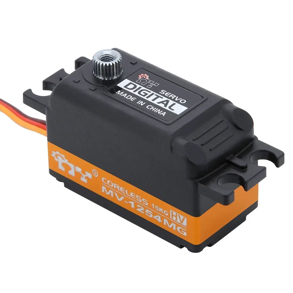 MY Servo MV-1254MG 7,4V 15KG Kurzer Körper Kernloser Digitaler Servo mit Metallgetriebe für RC-Auto, Drohne, Hubschrauber, RC-Modellteile – Detail 1