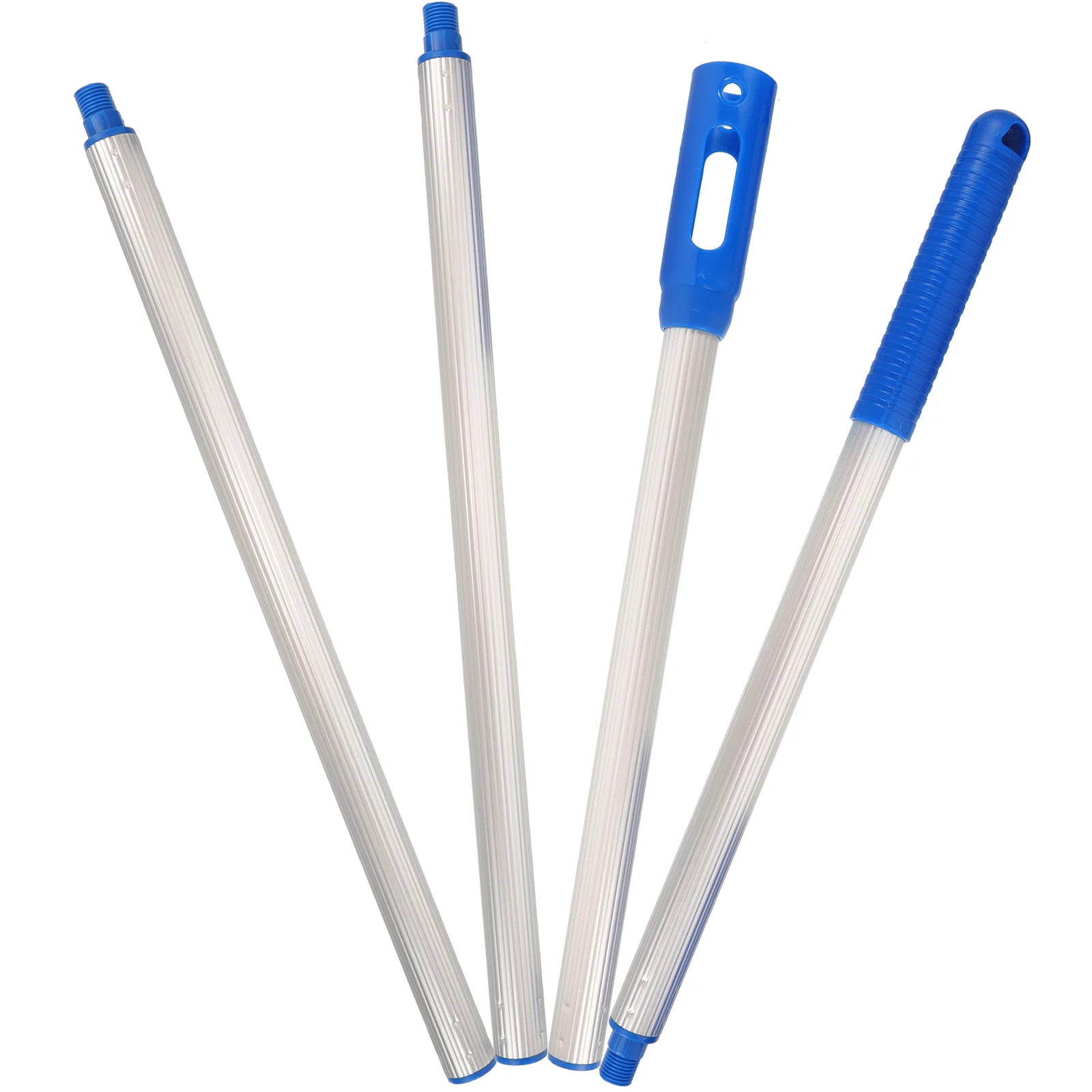 

Pool Cleaning Pole 4-Section Extendable Telescopic Rod 160cm Pool Net Accessory for Skimming Leaves Debris Ponds Large Fish