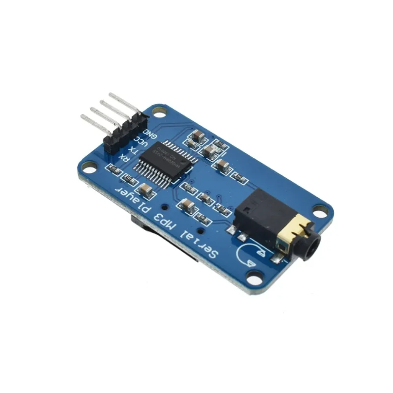 UART TTL Módulo de Controle Serial, Suporte MP3 Music Player, WAV Micro SD, Cartão SDHC para Arduino, AVR, ARM, PIC, 3.2-5.2V, DC, YX5300