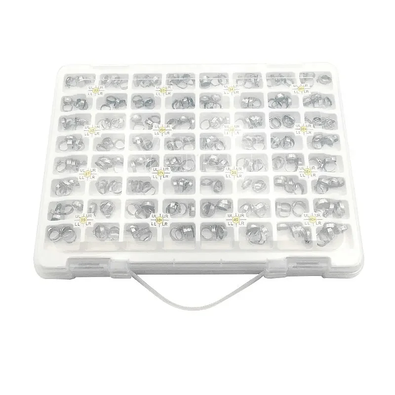320Pcs/Kit Dental Orthodontic Molar Plain Bands Roth/MBT 022 Bands & Buccal Tubes U2/L1 Tube #33-#40