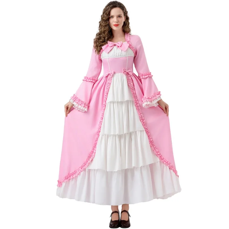 هالوين المرأة القوطية الملكة زي لوليتا فستان تأثيري الزي الأنيق مهرجان أنيمي الملكي حفلة مرحلة الأداء ثوب