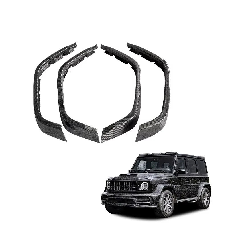 

Langyu Auto Modified Parts Side Wheel Arches Dry Carbon Wheel Eyebrow for Mercedes-Benz W464 G63 Fender Flares