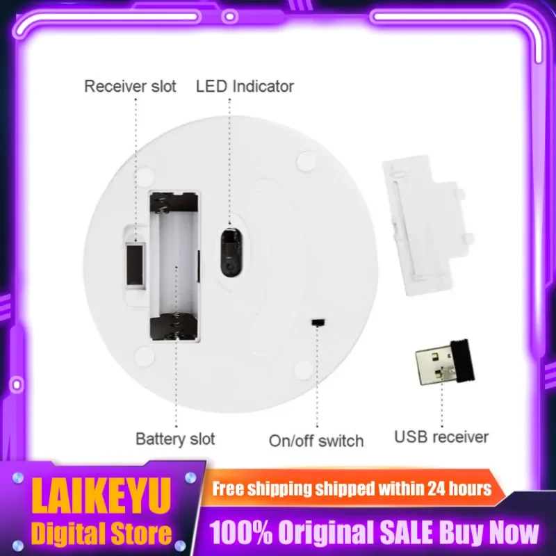 Gaming Gamer Wireless Mouse 3 Keys 2.4g1200dpi Football Basketball Theme Tablet Laptop PC Gaming Office Accessories