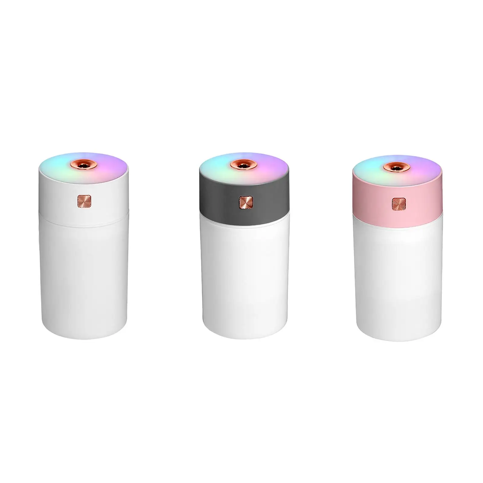 Mini Car Air Humidifier with Colorful Lights Portable for Desktop Study Room