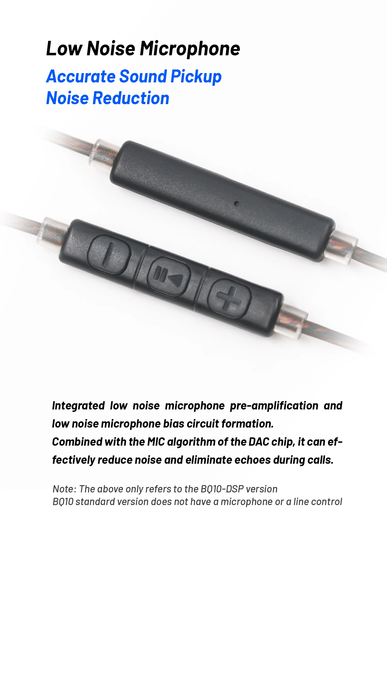 BQEYZ BQ10 12 mm PET-In-Ear-Kopfhörer mit dynamischem Treiber, HiFi-Kabelgebundene IEM-Gaming-Ohrhörer, 0,78 mm, 2-poliges, abnehmbares, versilbertes OFC-Kabel – Detail 5