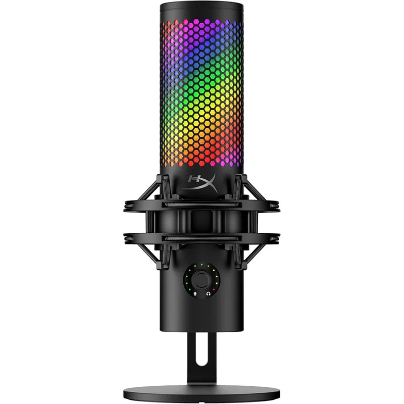 Micrófono USB HyperX QuadCast 2S Original de Fábrica con Iluminación RGB para Streaming y Podcasting con Controles Integrados