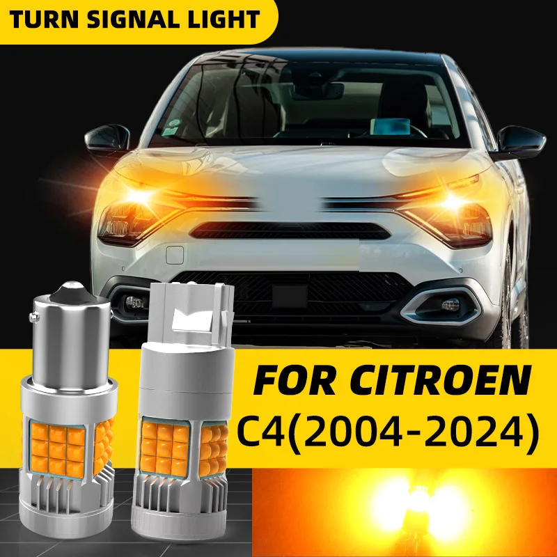 

2pcs Car LED Turn Signal Light Bulbs Front/Rear Direction Indicator For Citroen C4 MK1/2/3 X Coupe Grand Picasso Aircross Cactus