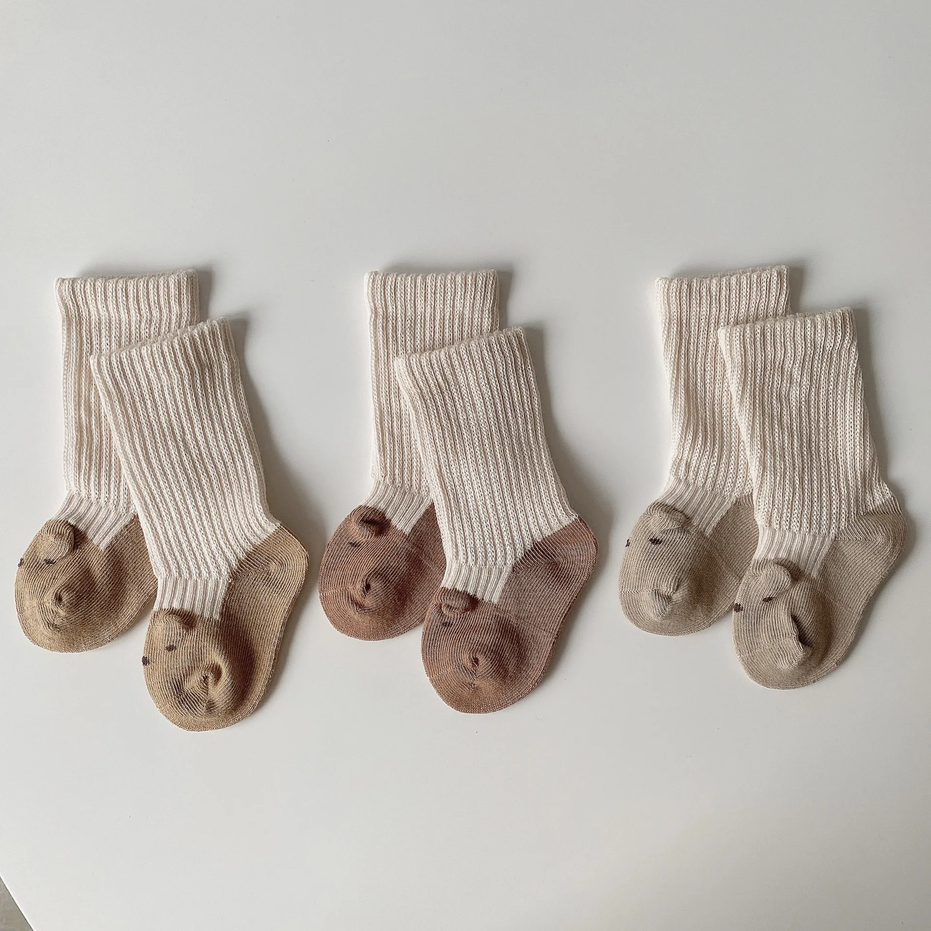 Baby Socks Spring New Korean Steric Animal Ear Children\'s Short Sock Newborn boys and girls Cotton Funny Socks Knitted