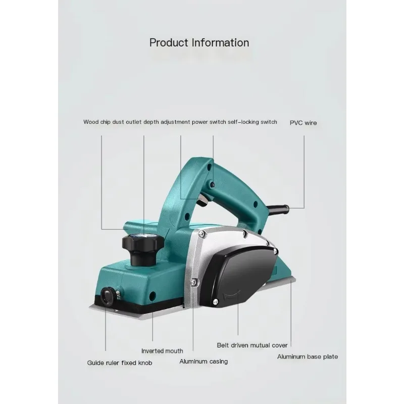 

【2026】Professional Industrial Grade Electric Planer Portable 220V Power Tool for Woodworking for Household Use