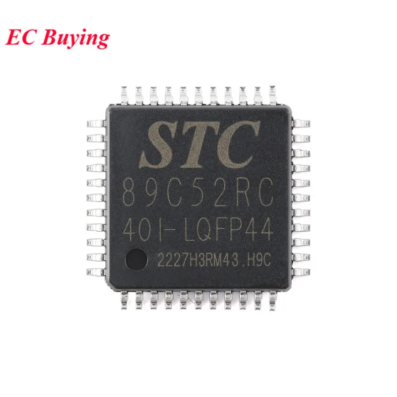 5Pcs/1pc STC89C52RC STC89C52RC-40I STC89C52 STC 89C52RC STC89C52RC-40I-LQFP44 1T 8051 Microcontroller MCU IC Controller Chip