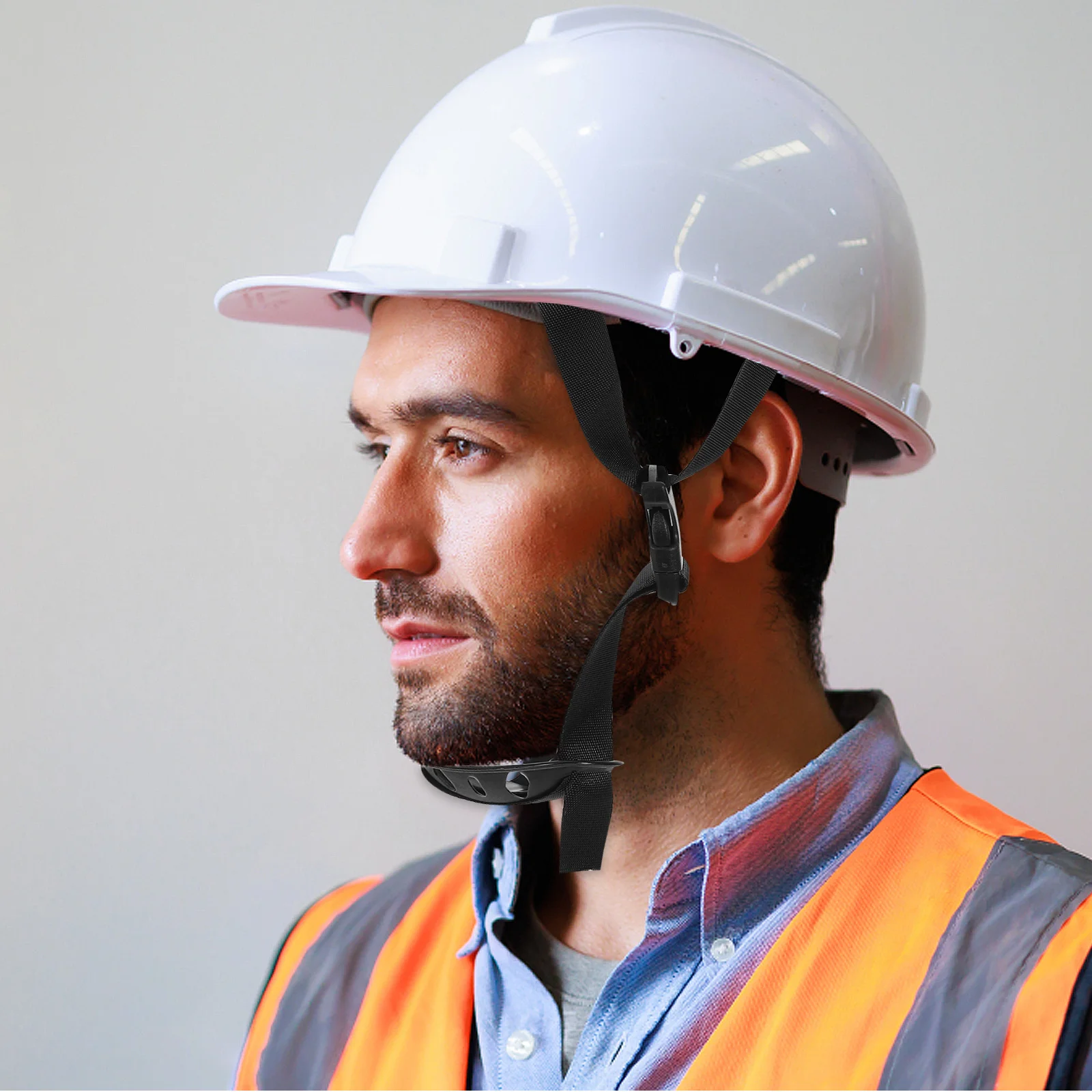 Safety Hat Chin Strap Adjustable Wear-Resistant Strap For Construction Workers Hard Hat Accessory