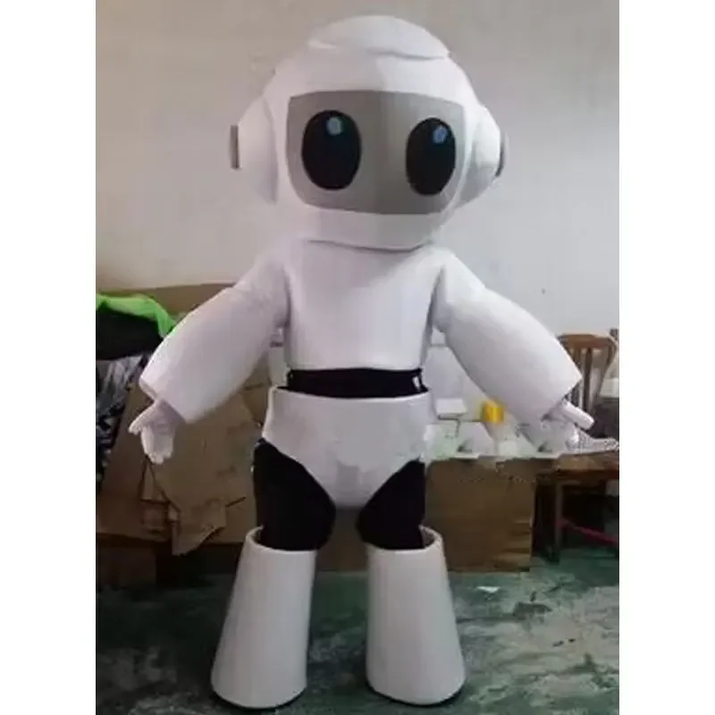 Robot Mascot Costume Cartoon Anime Props Adult Walking Christmas Performance Halloween Costume Robot Set