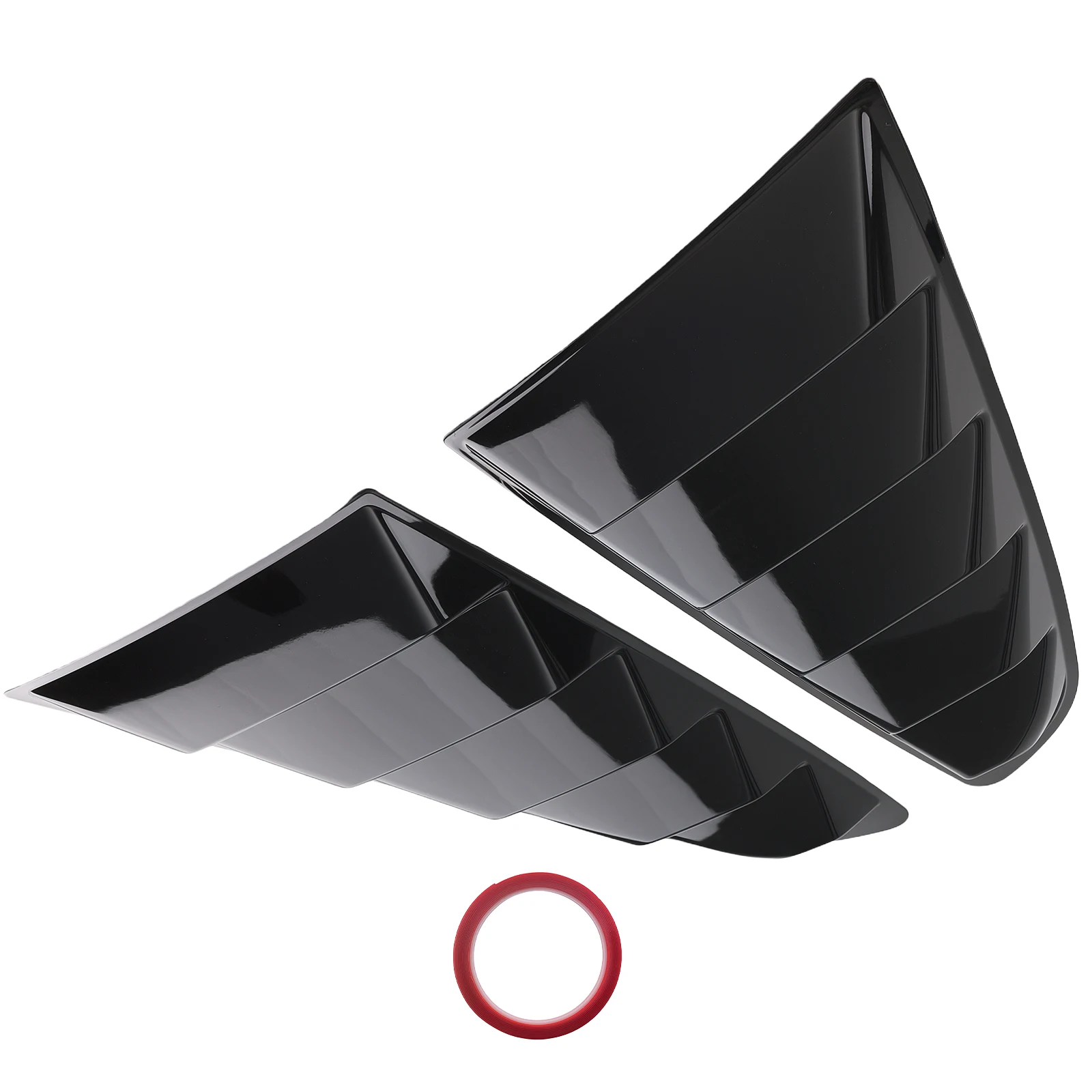 

Gloss Black ABS Side Window Louvers for Ford Mustang Coupe 2015-2020 2PC