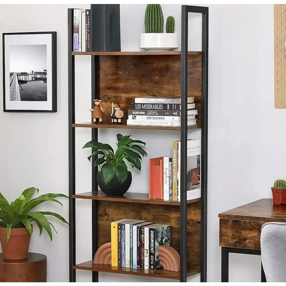 

Book case5 Tiers Bookshelf, Classically Tall Bookcase Shelf,Book Rack,Modern Holder in /Living Room,Storage Shelves for Books