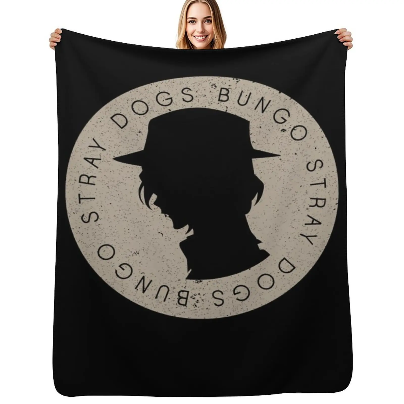 Bungo Stray Vintage - Bungo Stray Classic Throw Blanket Soft Travel Shaggy Soft Plaid cosplay anime warm winter Blankets