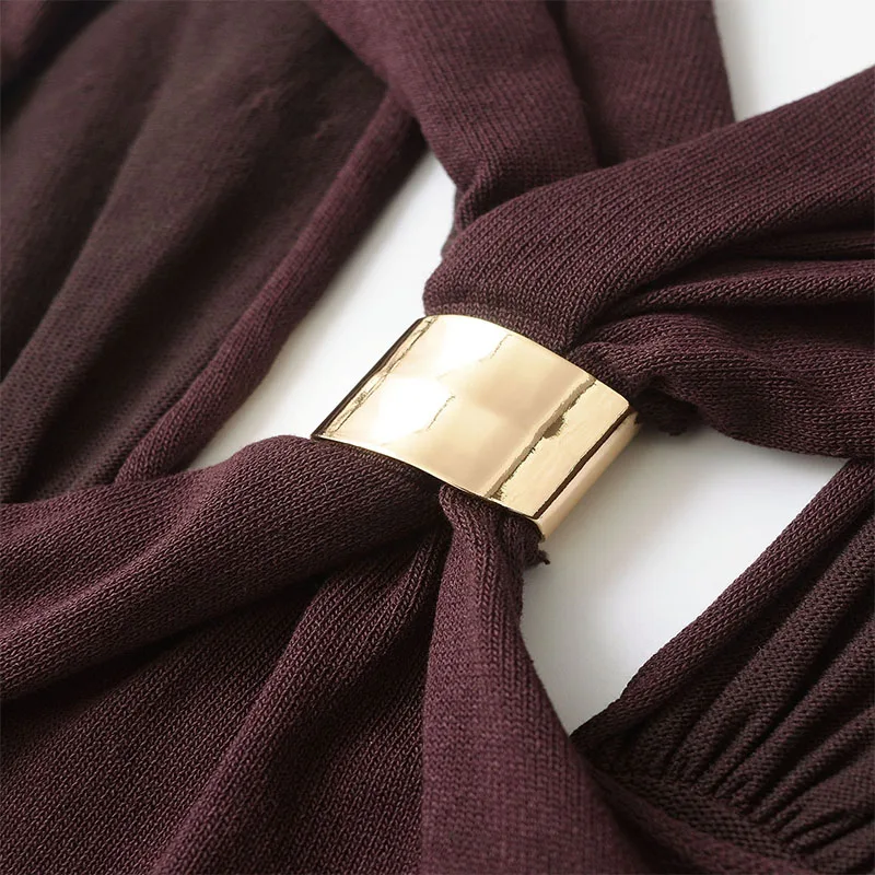 Mulheres halterneck tank top apliques de ouro alças largas camisola cor sólida elástico verão feminino sexy sem costas sem mangas coletes