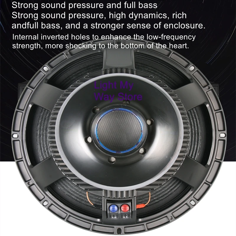 Alto-falantes de palco de alta potência Alto-falantes subwoofer de 12 polegadas, 15 polegadas e 18 polegadas, baixo/mediano de alcance completo 220 magnético 100 núcleos