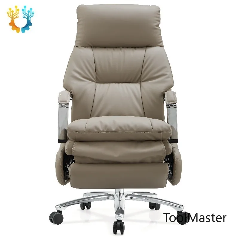 

[2026]Wholesale Luxury PU Leather Modern Comfort Reclining Adjustable Chrome Executive Office Chair High Back Swivel