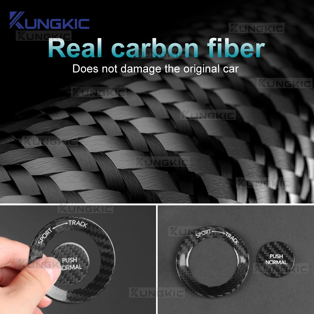 

Sticker For Toyota GR Yaris 2020 2021 2022 2023 2024 Real Dry Hard Carbon Fiber Car Driving Mode Knob Interior Trim Accessories