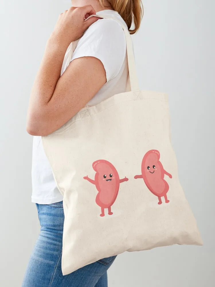 

Pair of Cute Kidney - Promote Kidney Health Tote Bag shopping cart bags custom bags tote bag women Canvas bag for women