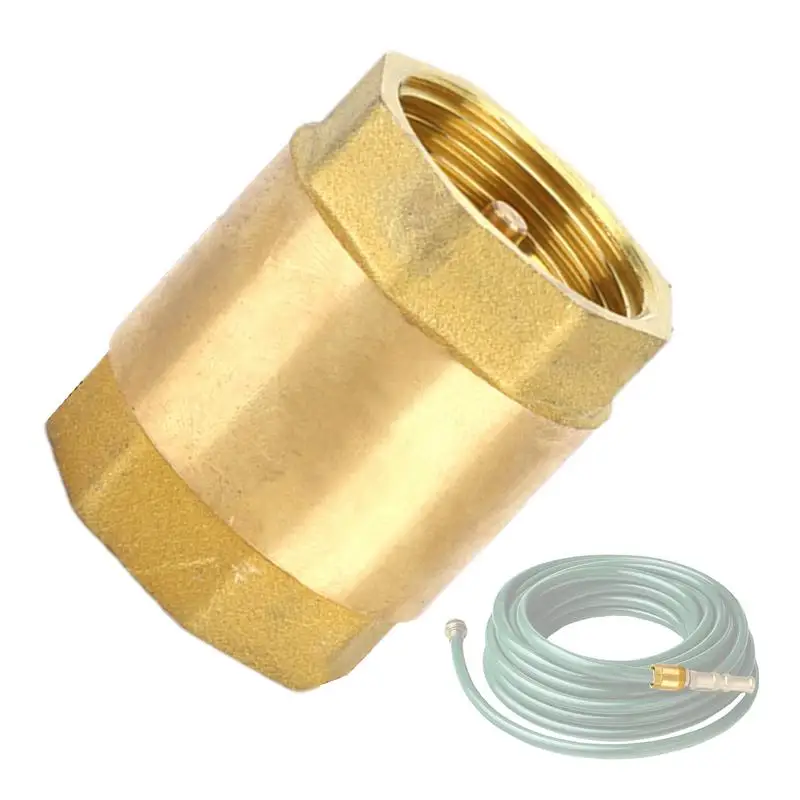 Vertical Inline Water Check Valve Solid Brass Non Return 1 Way Horizontal Check Valve Female Threaded Anti-Backflow Check Valve