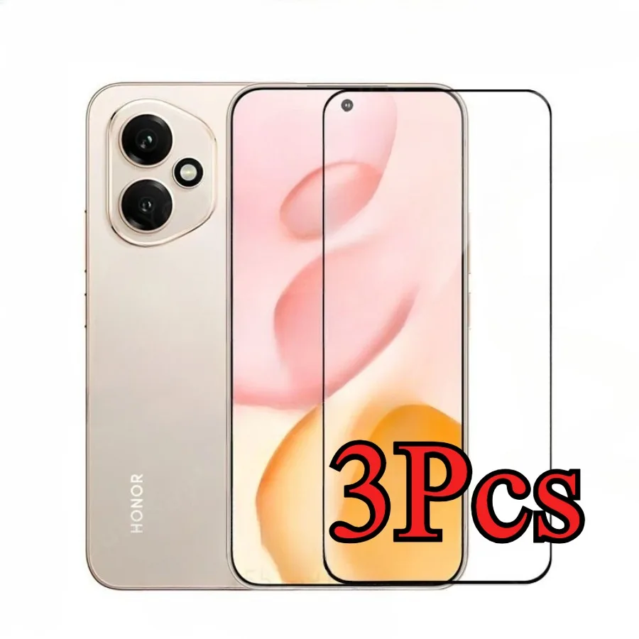 3 uds 9D cubierta protectora transparente película de vidrio para Honor 400 Pro cubierta completa Protector de vidrio para Honor 400 Lite X70i 300 90 80 GT