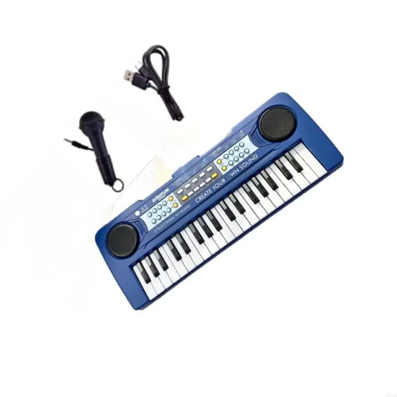 Beginner Keyboard Musical Instrument Plastic Texture Small Piano for Early A2UB