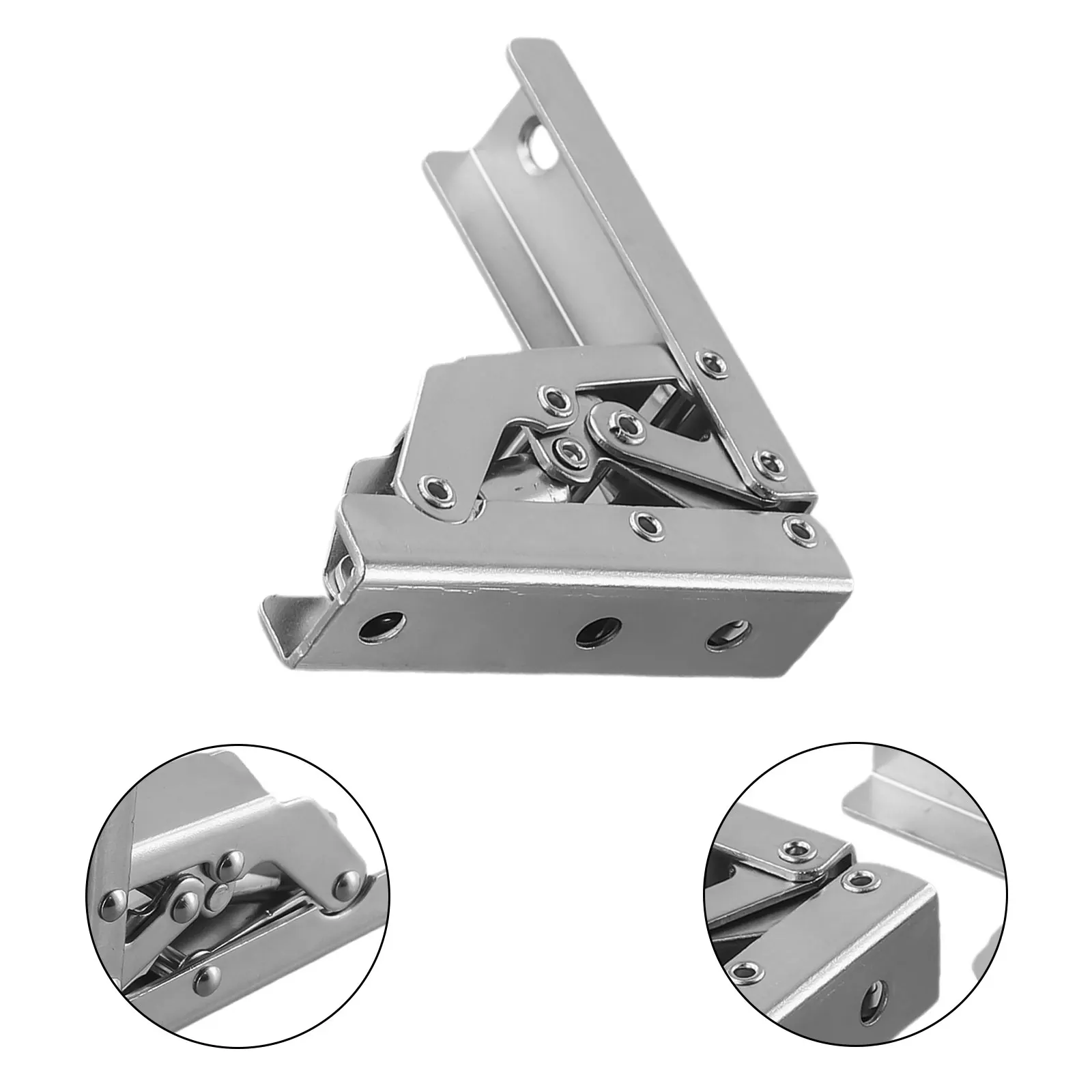 Hardware Folding Hinges 180° 2pcs Folded 90° For Folding Connections Kitchen Cabinet Doors No Need To Open Holes