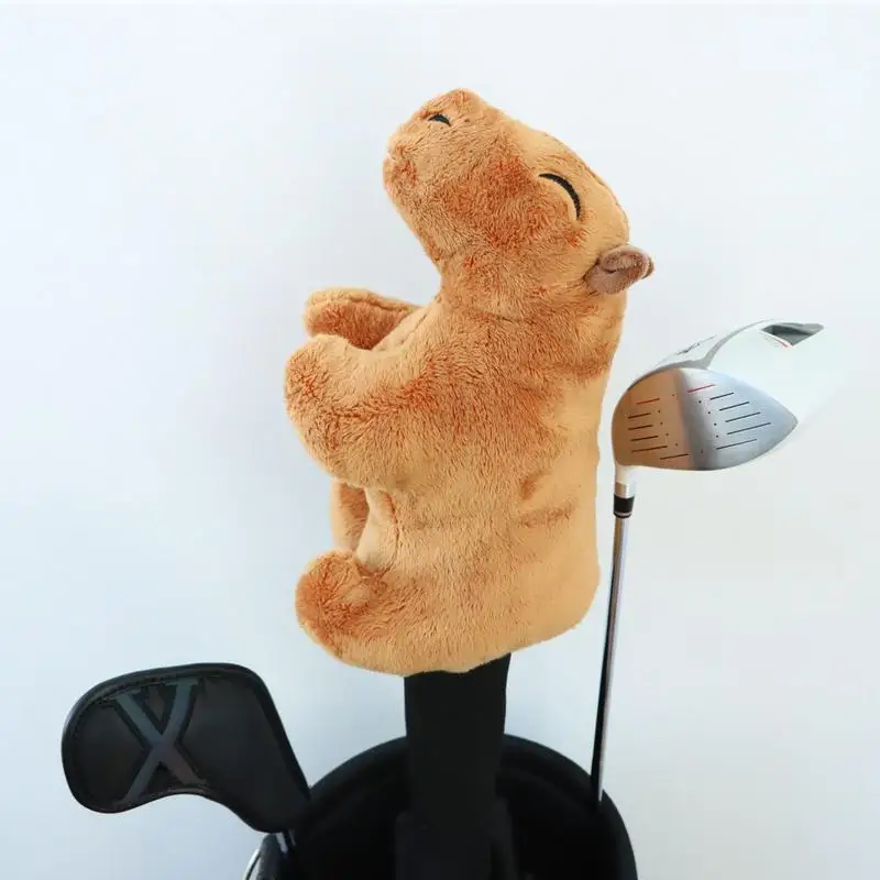 Capivara Golf Club Head Covers, Pelúcia Animal Headcover para Fairway Woods, Homens e Mulheres, Protector Covers