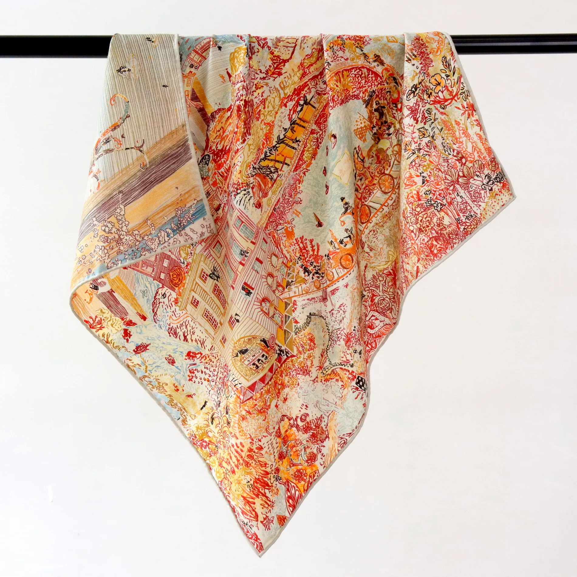 

70% wool 30% Silk Scarf for Women Shawls Wraps Foulard high quality Scarves Square Pashmina Female Hijab Bandana Kerchief шарфик