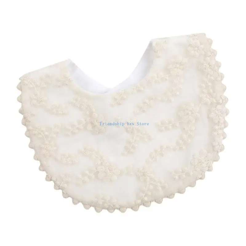 

F1CB Newborns Baby Drooling Bib Breathable Cotton Burp Cloth for 0-24 Months Comfortable Saliva Towel for Dinning Eating