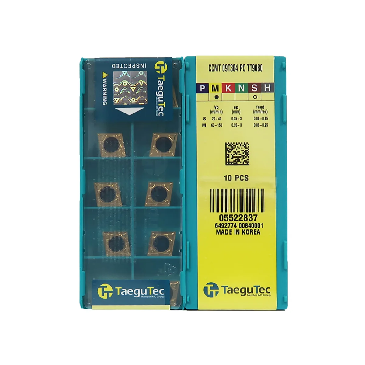 TaeguTec 100% Nguyên Bản CCMT CCMT09 CCMT09T308 PC TT9080 CCMT09T302 FA CT3000 Trung Carbide Biến Dạng