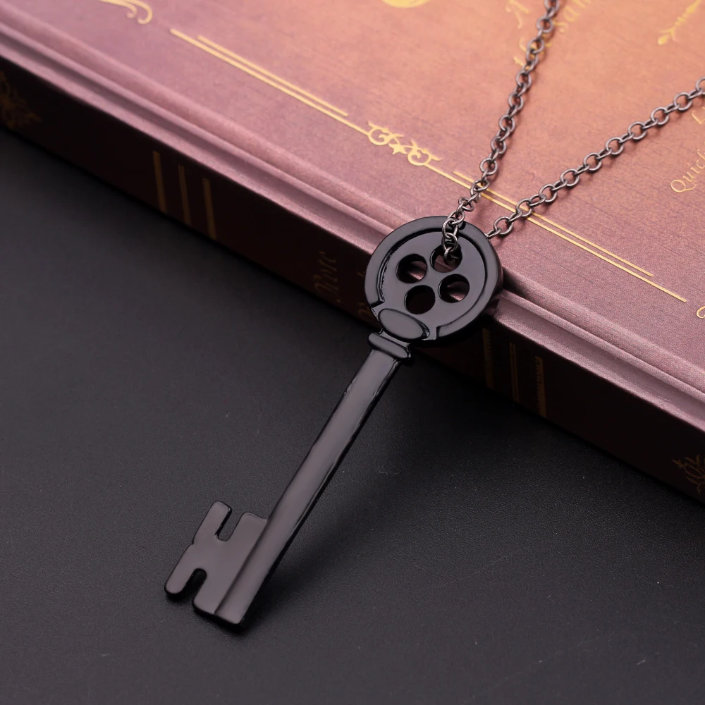 Coraline & the Secret Key Necklace Pendants Coraline Key Skull Choker Kingdom Hearts Jewelry