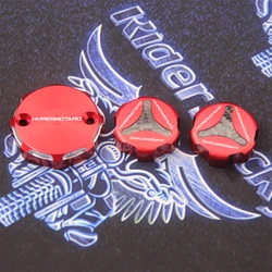 for Hypermotard 950 /SP 2019-2022()..2020 2011 Motorcycle Front Brake Clutch & Rear Brake Fluid Reservoir Cover Cap