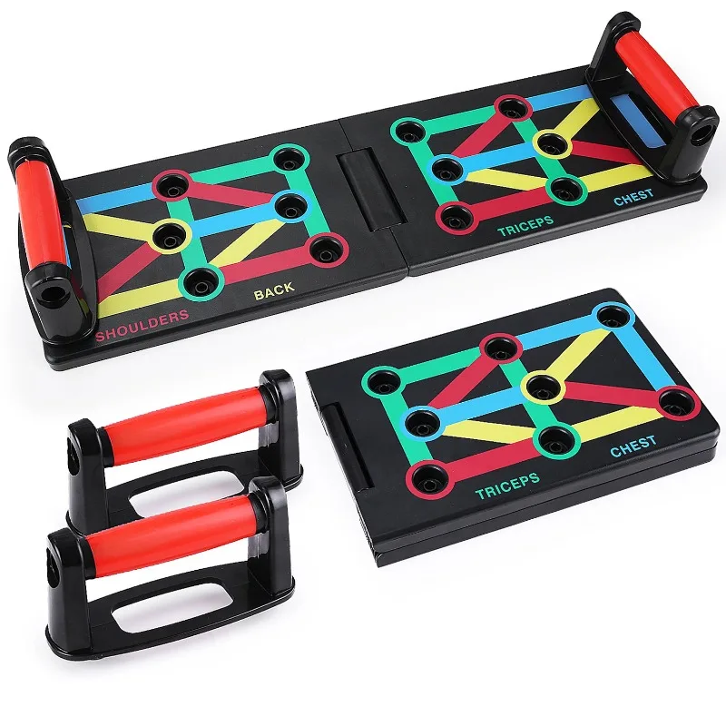 Foldable Push-up Board Muscle Group Training Muscle Training Board Body-building Equipment