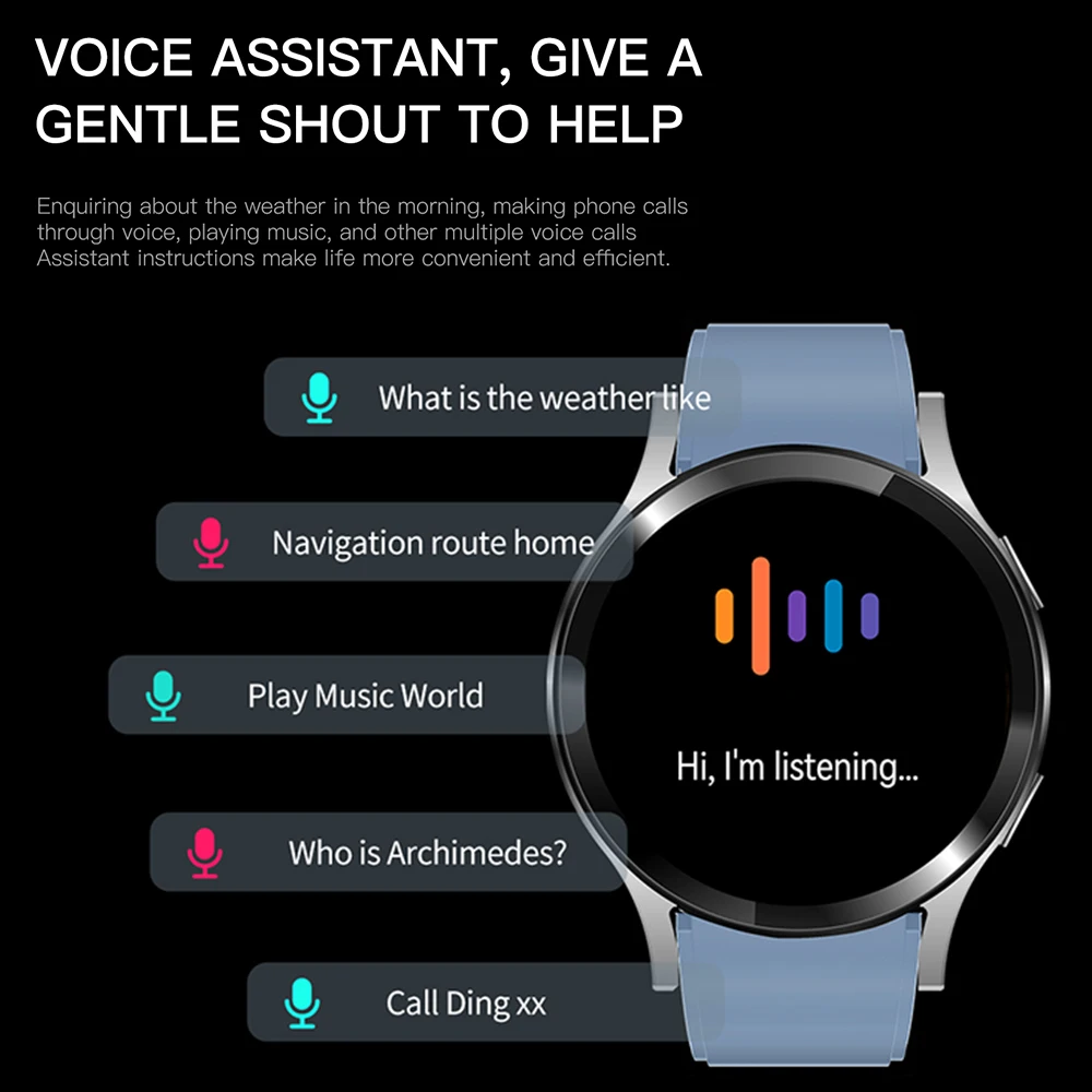 2025 novo 1.39 "homem azul dente chamada relógio inteligente freqüência cardíaca esporte relógios de fitness carga sem fio assistente voz feminino smartwatch