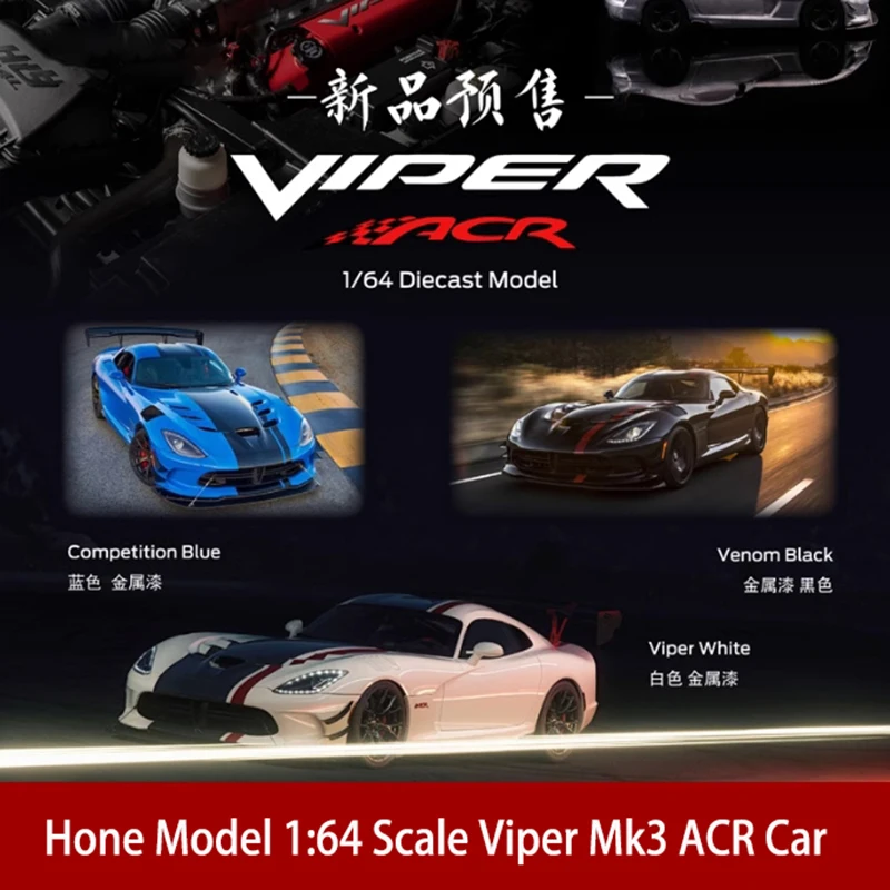 Hone Model Diecast Maßstab 1:64 Viper Mk3 ACR Limited Edition Legierung Automodell Statische Anzeige Sammlung Junge Geschenk Spielzeug Dekoration