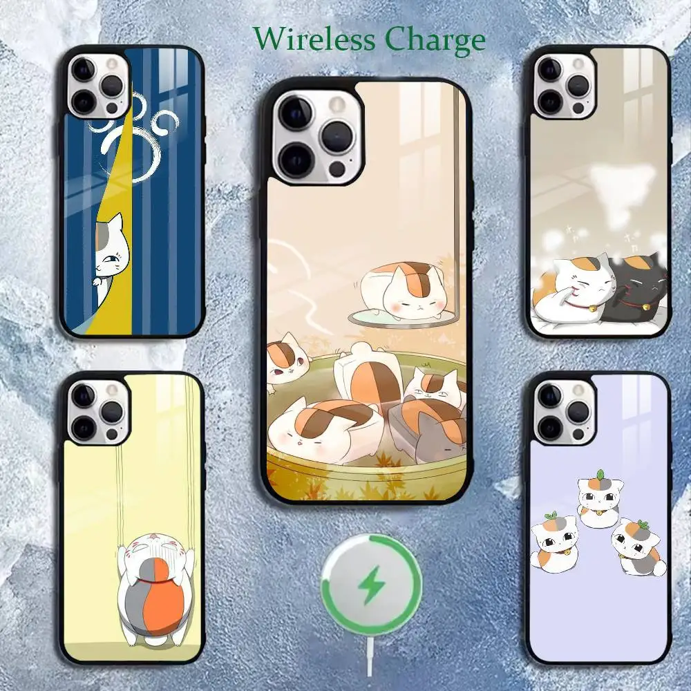 

Cute Cat Nyanko-sensei Madara Phone Case For iPhone17,16,15,14,13,12,11 Plus,Pro,Max Magnetic with Wireless Charging