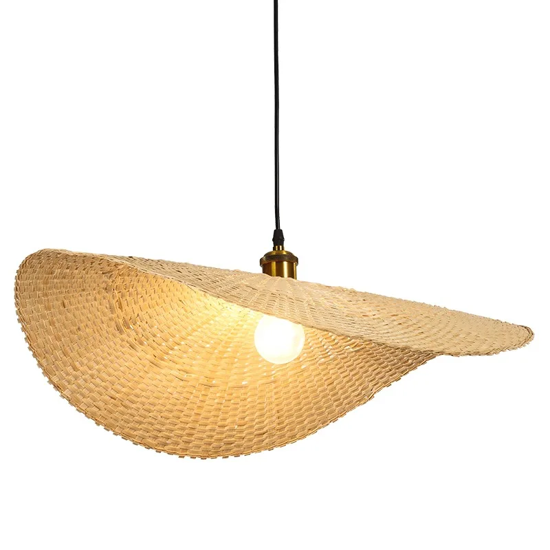

Nordic personality creative chandelier new Chinese zen tea room bamboo lighting