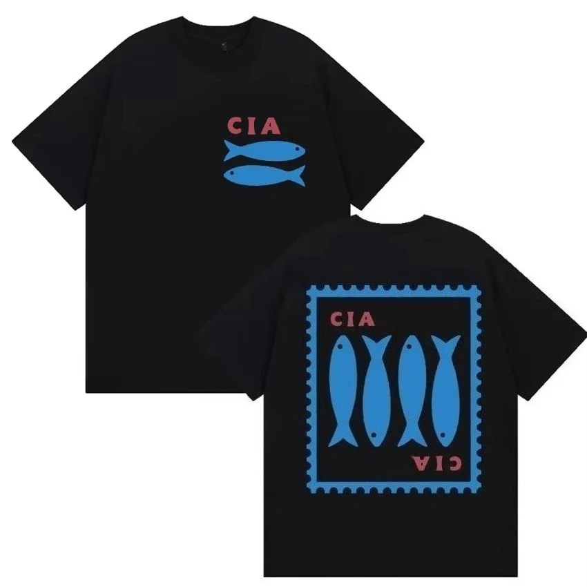 

2026 new Ciao Sardine Tomato Girl Funny Meme Pure Cotton Printed T-shirt Men Women Fashion Casual Clothing