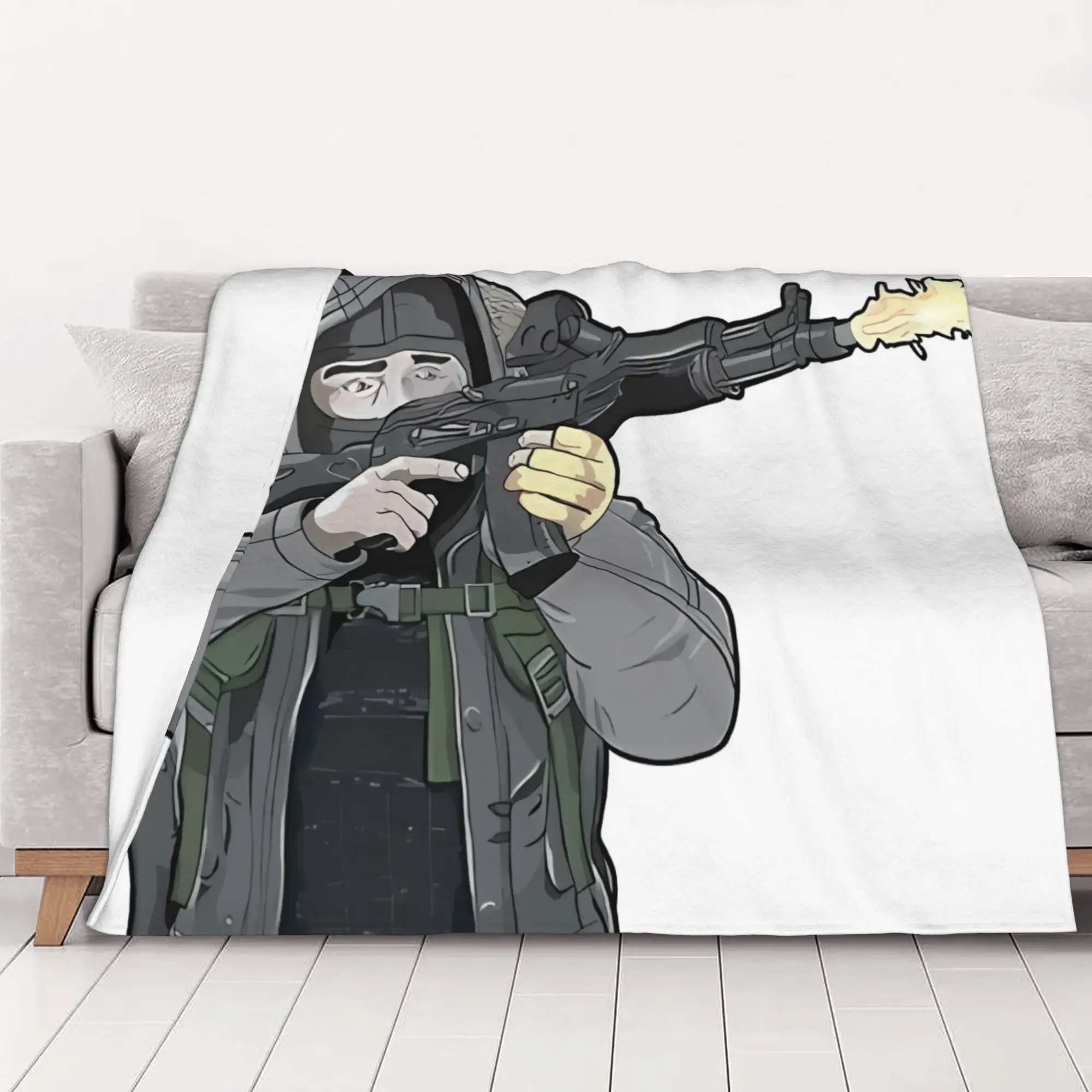 1PC home Cute Room Decor Shturman Escape From Tarkov Blanket Throw Blanket Escape From Tarkov Novelty Warm Blanket All Season