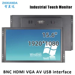 Zhixianda工場品質15.6インチ工業用オープンフレームtftlcd静電容量式タッチスクリーンモニター