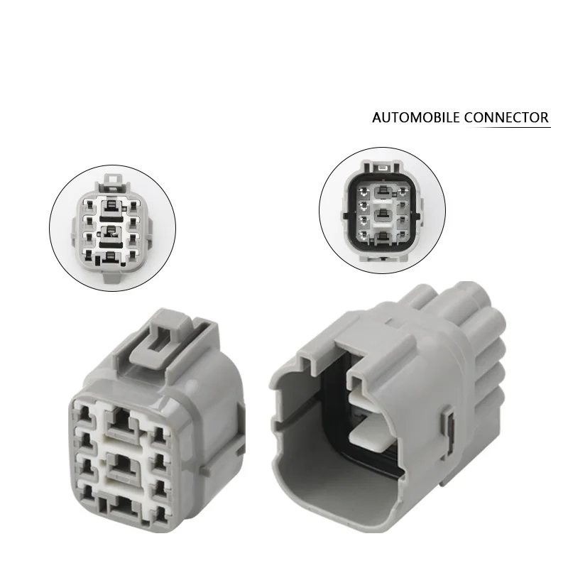 Juego de conectores de cableado para automóvil, conectores macho y hembra con sello de Terminal, color gris, 11 Pines, 2/50 unidades