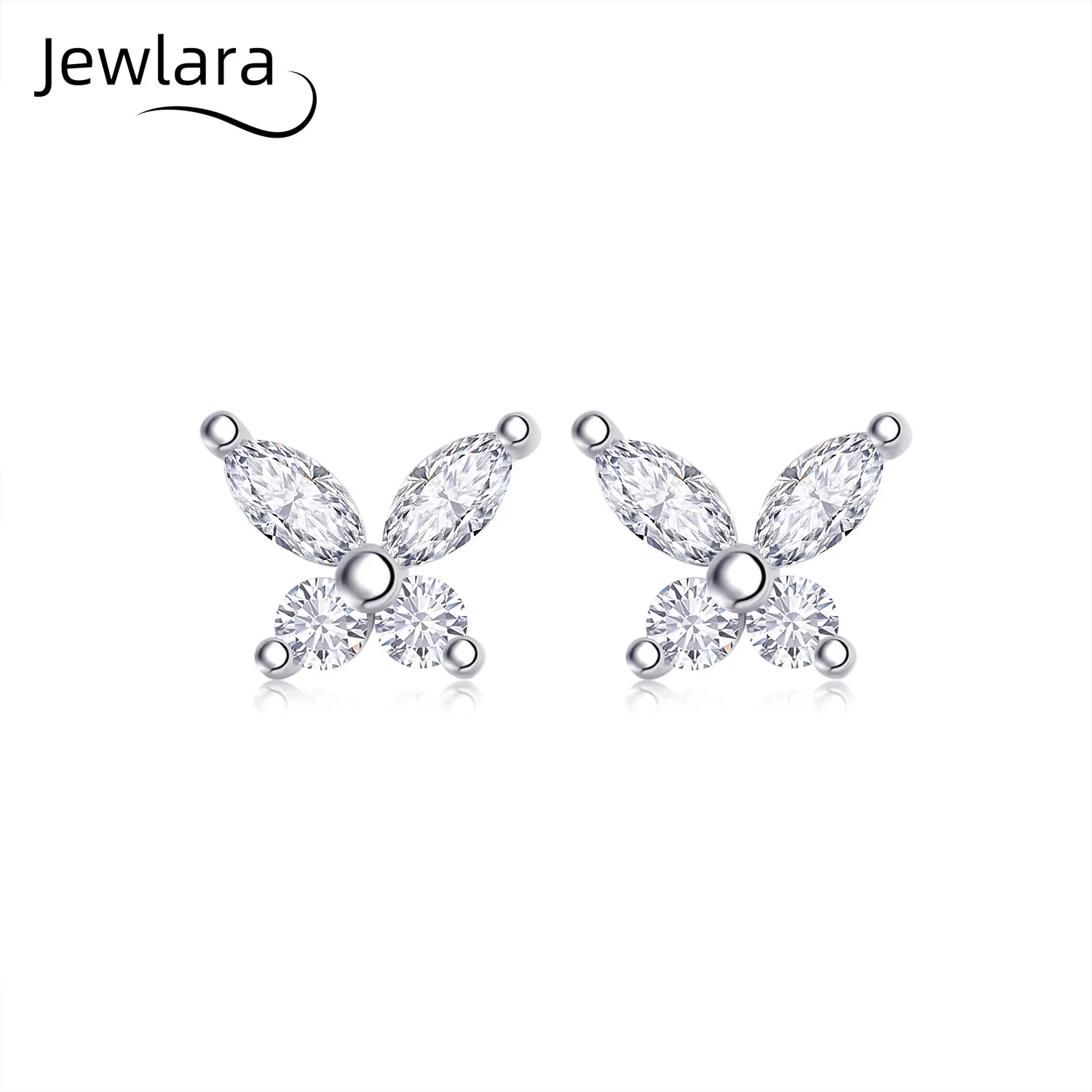 

Jewlara S925 Silver Women's Earring, Non-fading Butterfly Moissanite Earrings, Simple Fashion Jewelry