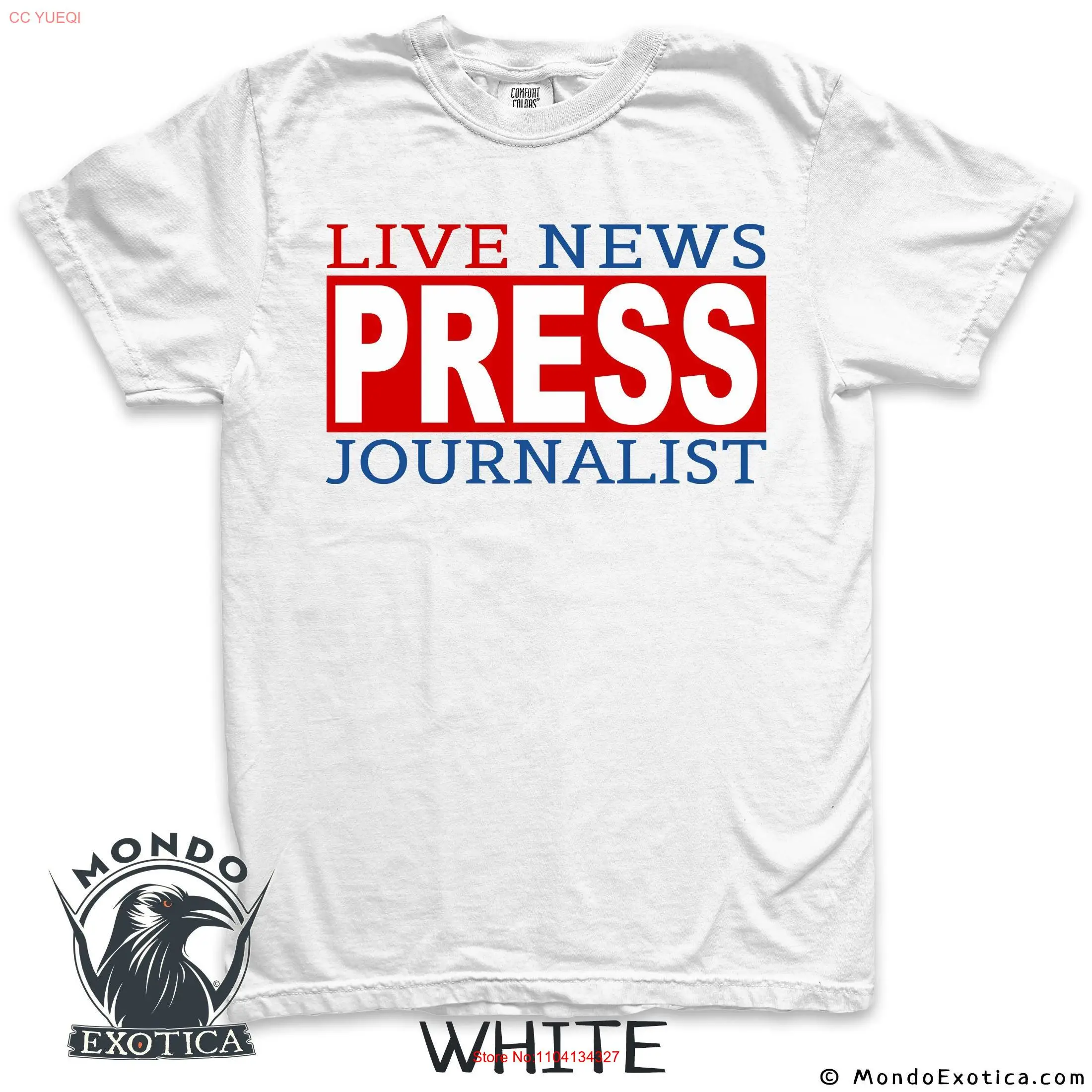 JournalisT T Shirt News Freedom Of The Press Pass long or short sleeves